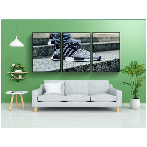 фото Набор модулных постеров для интерьера "adidas, мода, оплачивать" 60x90 см. в тубусе, без рамки lotsprints