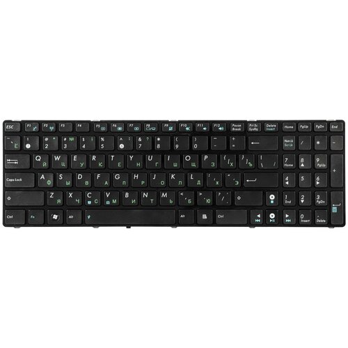 Клавиатура для ноутбука Asus K52 K53 G73 A52 G60 черная с рамкой 649₽