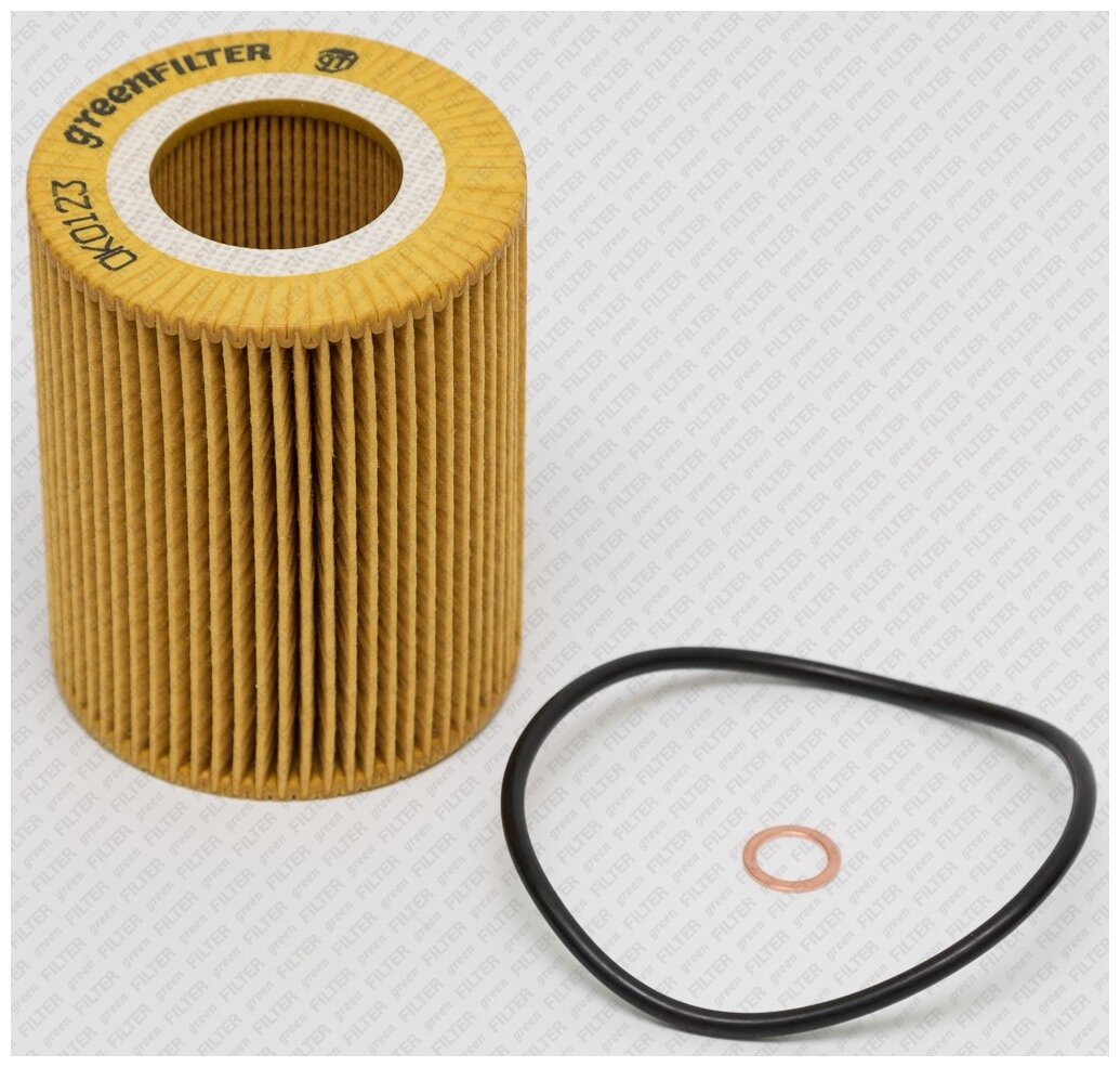 GREEN FILTER фильтр масляный (картридж) BMW E36 90-, E46 98-, E34 89-, E39 95-, E60 03-, E38 95-, E65, E66 02-, E83 04-, E53 00-, Z3 E36 97-, Z4 E85 03- OK0123