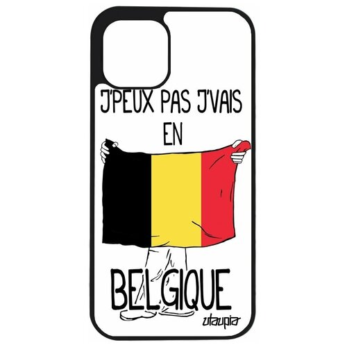 фото Чехол на смартфон apple iphone 12 pro, "еду в бельгию" страна туризм utaupia