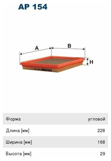 FILTRON AP154 Фильтр воздушный NISSAN - фотография № 5