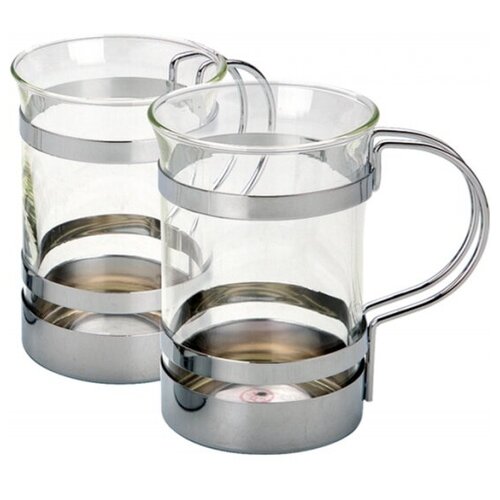 Набор кружек Augustin Welz AW-2005 с хромированным покрытием 250 мл, 2 шт