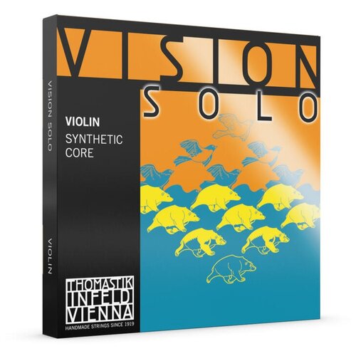 Набор струн Thomastik-Infeld Vision Solo VIS101, 1 уп. vision titanium отдельная струна e ми для скрипки размером 4 4 среднее натяжение thomastik vit01