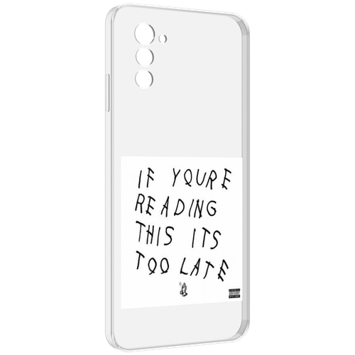 Чехол MyPads Drake - If You’re Reading This It’s Too Late для UleFone Note 12 / Note 12P задняя-панель-накладка-бампер чехол mypads drake if you’re reading this it’s too late для infinix note 12 5g x671 note 12 pro 5g задняя панель накладка бампер