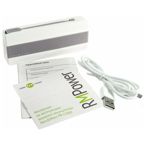 Внешний аккумулятор Ross Moor Power Bank PB-LS004 5200 mAh Grey 80300₽