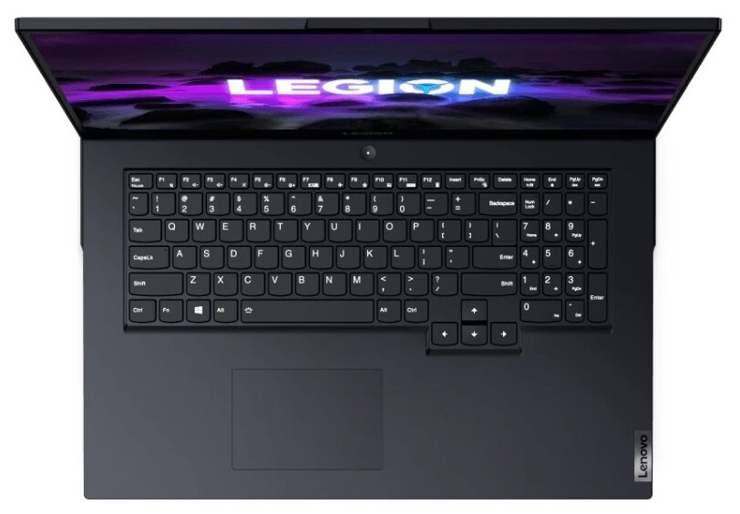 173 Ноутбук Lenovo Legion 5 17 1920x1080 AMD Ryzen 7 5800H 32 ГГц RAM 16 ГБ DDR4 SSD 512 ГБ NVIDIA GeForce RTX 3050 DOS 82K00006RK фантомный синий