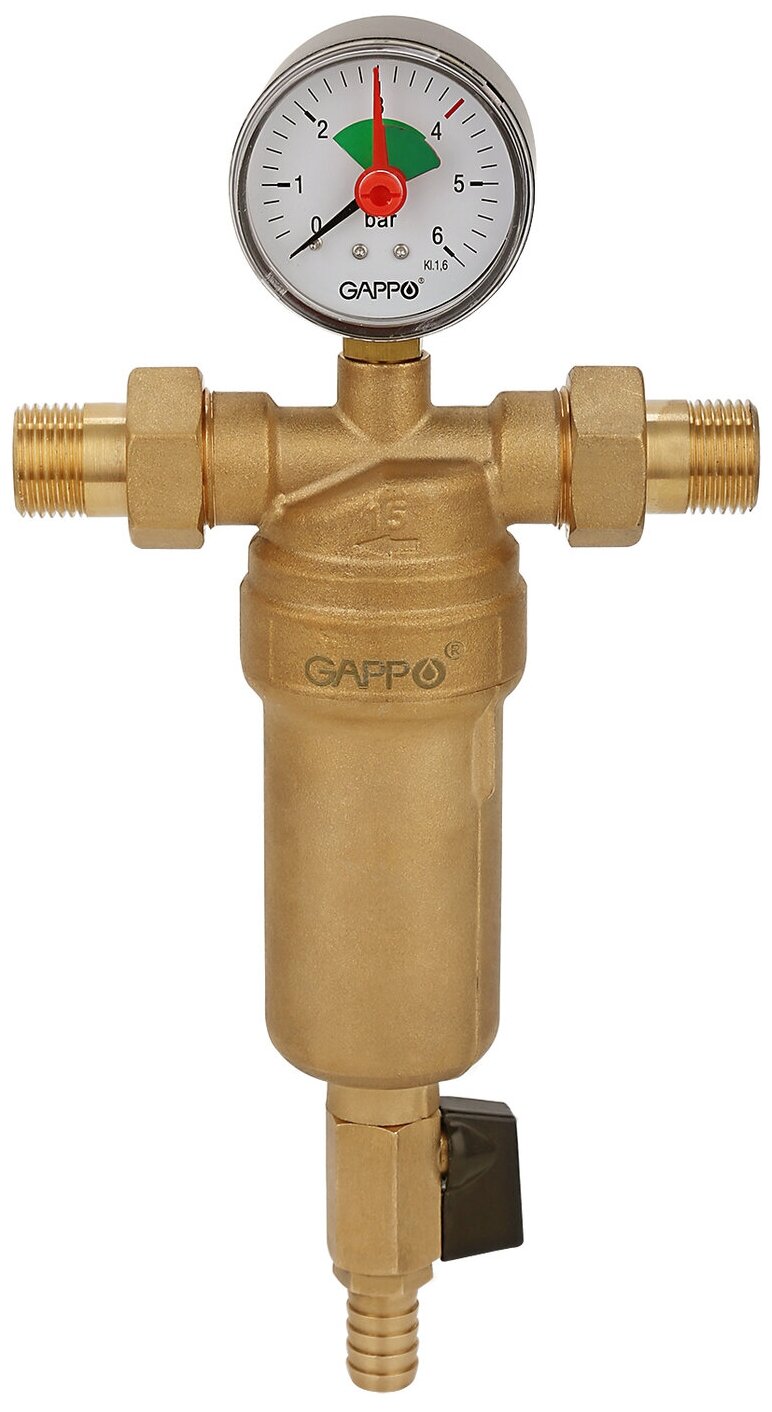 Фильтр промывной для горячей воды Gappo G1411.05 3/4" уп. 1 шт. - фотография № 2