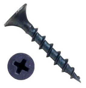 фото Саморезы черные по дереву 3,5х41 мм (1 кг) оксидированные