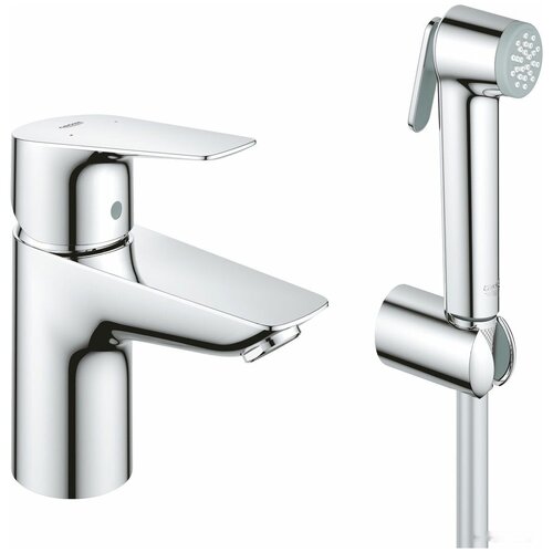 Смеситель Grohe BauEdge 23757001 смеситель с гигиеническим душем grohe bauedge 23757001 серебристый хром 1500 мм