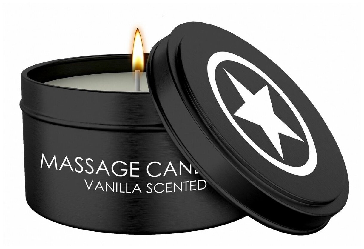 фото Массажная свеча с ароматом ванили Massage Candle, Shots Media BV, воск, черный