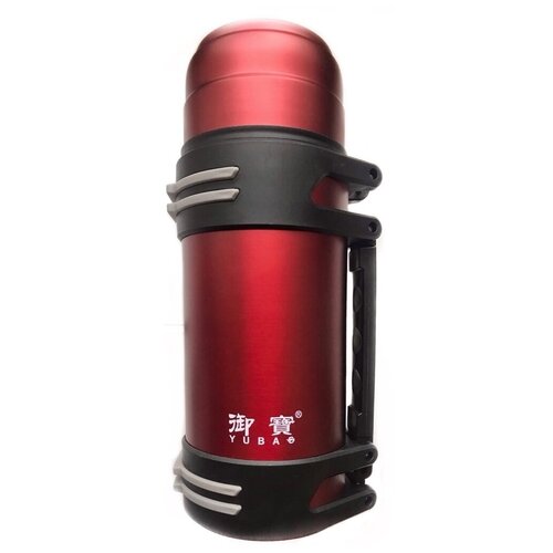 Термос 1600 мл VITTOVAR (цвет красный) + бутылочка 280мл в подарок