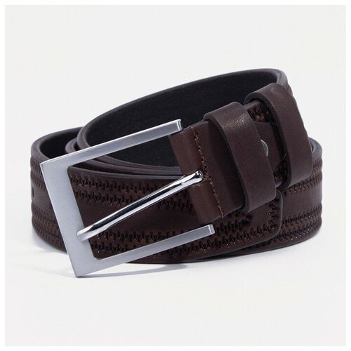 фото Ремень детский, ширина 3,5 см, пряжка металл, цвет коричневый favorit