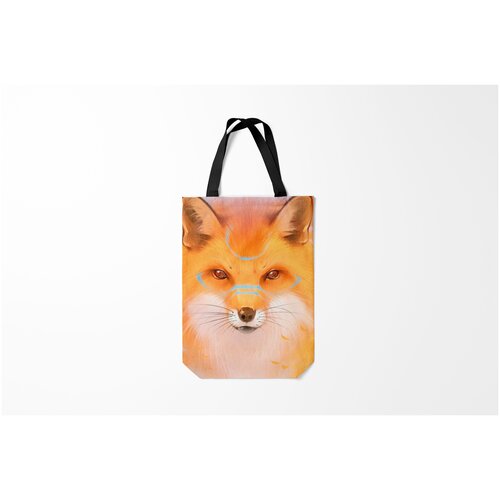 фото Сумка-шоппер / 31х42 см / звери / лисы лиса burnettie