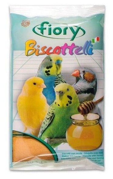 FIORY бисквиты для птиц Biscottelli с медом 35 г