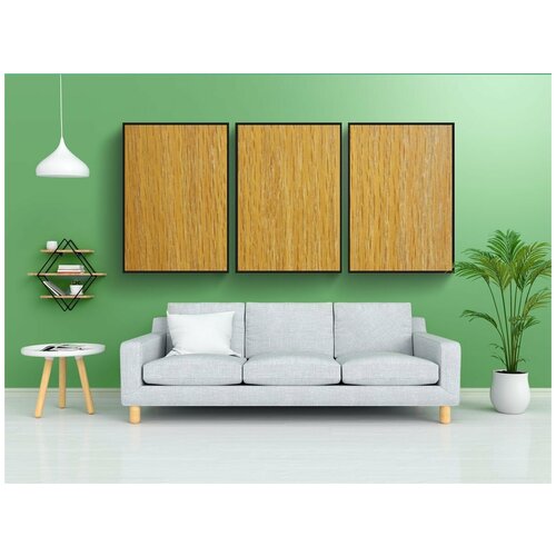 фото Набор модулных постеров для интерьера "древесина, буфет, текстура" 60x90 см. в тубусе, без рамки lotsprints