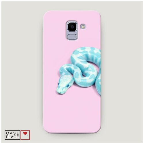 фото Чехол пластиковый samsung galaxy j6 2018 необычный питон case place