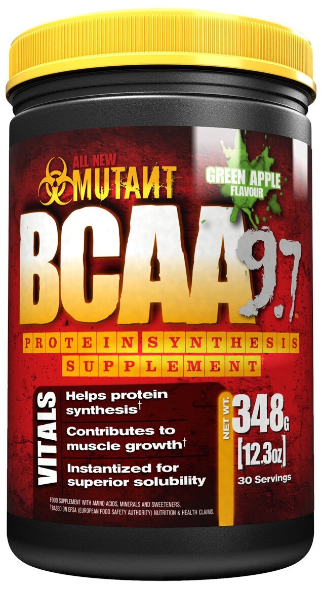 Mutant (Fit Foods) BCAA Mutant BCAA (348-363 г) Зеленое яблоко