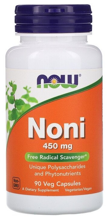 Нони 450мг капсулы Now/Нау 620мг 90шт Now Foods/ NOW International - фото №1