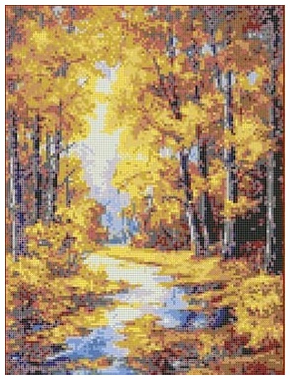 Рисунок на ткани Каролинка "Осенние краски", 23x30 см
