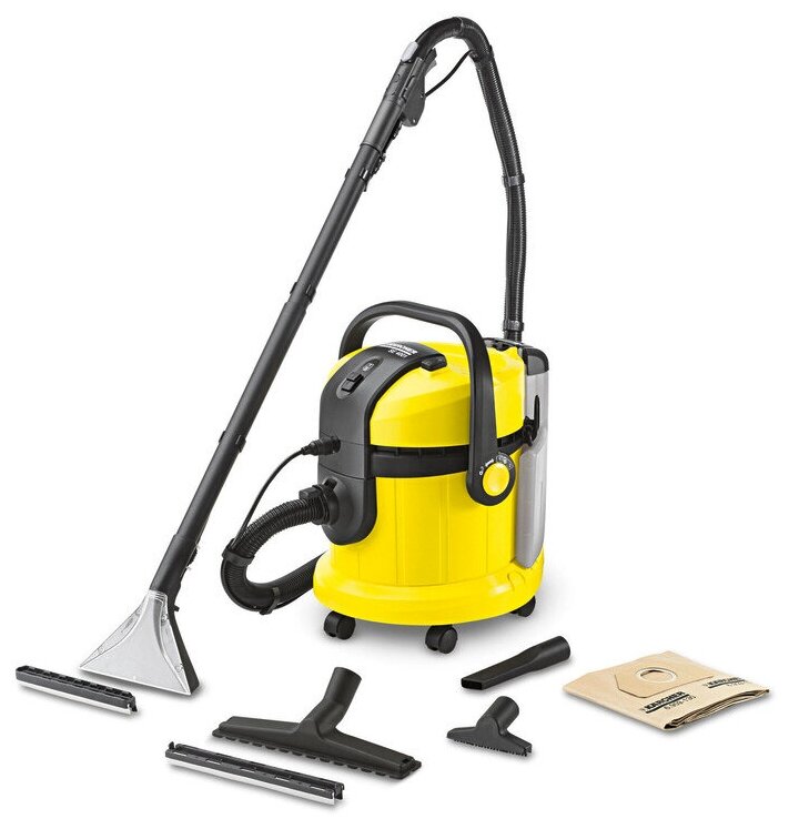 Моющий пылесос для дома Karcher SE 4001 для сухой и влажной уборки (химчистки) + средство RM 760, 800 гр и 5 фильтр-мешков