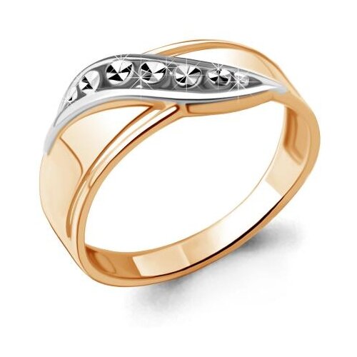 фото Кольцо aquamarine, серебро, золото, 925, 585 проба, золочение, размер 19 diamant online