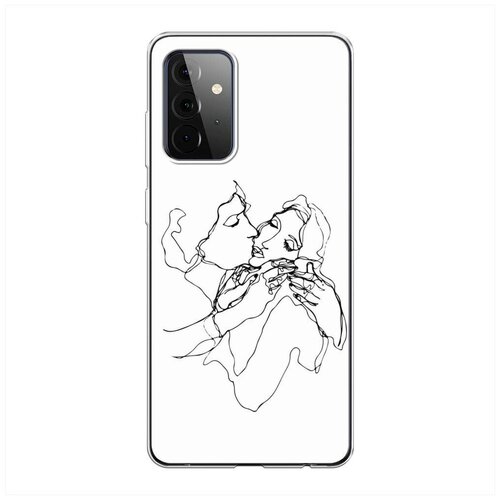 фото Силиконовый чехол "поцелуй арт" на samsung galaxy a72 / самсунг галакси а72 case place
