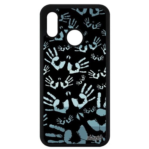 фото Красивый чехол на смартфон // huawei p20 lite // "отпечаток ладони" раста рука, utaupia, черный