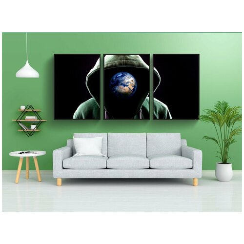 фото Набор модулных постеров для интерьера "мир, планеты, защита" 60x90 см. в тубусе, без рамки lotsprints