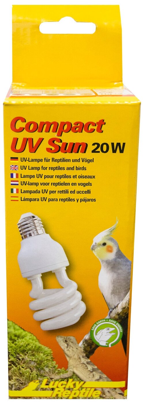 Лампа УФ LUCKY REPTILE "Compact 20Вт" (Германия)