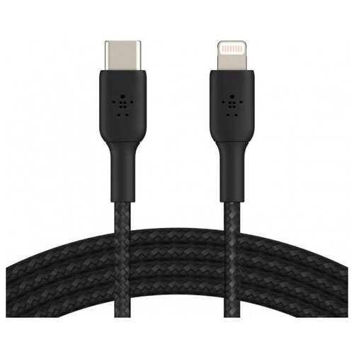 Кабель Belkin Boost Charge Braided (CAA004bt2MBK) USB-C/Lightning 2m (Black)