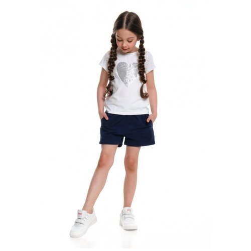 Комплект одежды для девочек Mini Maxi, модель 7467/7468, цвет белый, размер 116