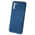 Панель-накладка NewLevel Fluff TPU Hard Blue для Samsung Galaxy A03s - изображение
