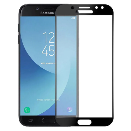 Защитное стекло на Samsung J330F, Galaxy J3 (2017), 5D, черный шлейф samsung galaxy j3 2017 j330f на кнопки громкости