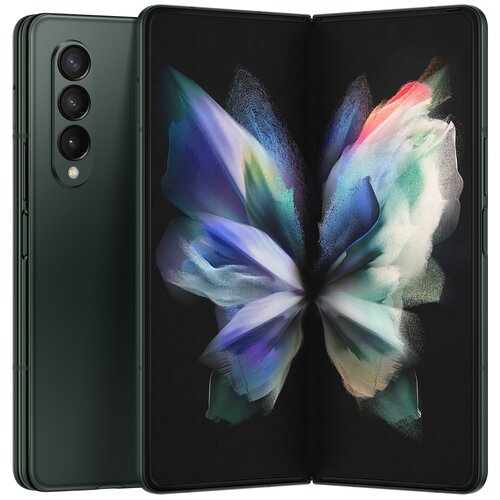 Смартфон Samsung Galaxy Z Fold3 12/512 ГБ, Dual: nano SIM + eSIM, зеленый смартфон samsung galaxy z fold5 12 512 гб dual nano sim черный фантом