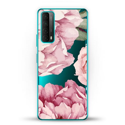 фото Силиконовый чехол пионы на huawei p smart 2021 andy & paul