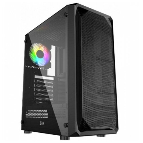 Корпус для компьютера Powercase CMIZB-L1ATX корпус powercase diamond mesh led black cmdm l1