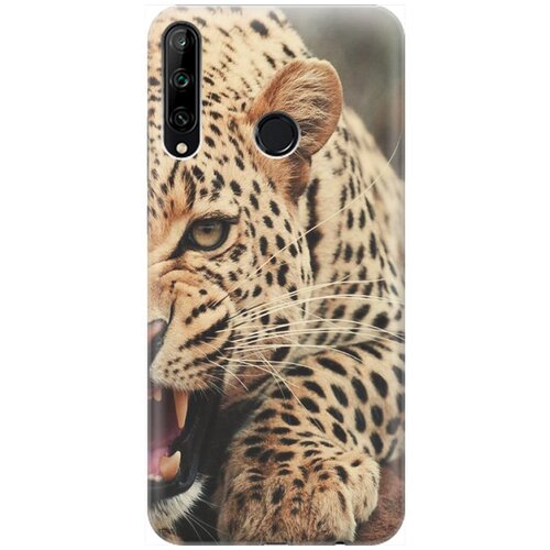 фото Re:pa накладка transparent для huawei p40 lite e / honor 9c с принтом "рассерженный хищник"