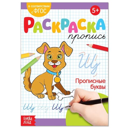 Раскраска пропись «Прописные буквы», 20 стр. раскраска пропись прописные буквы