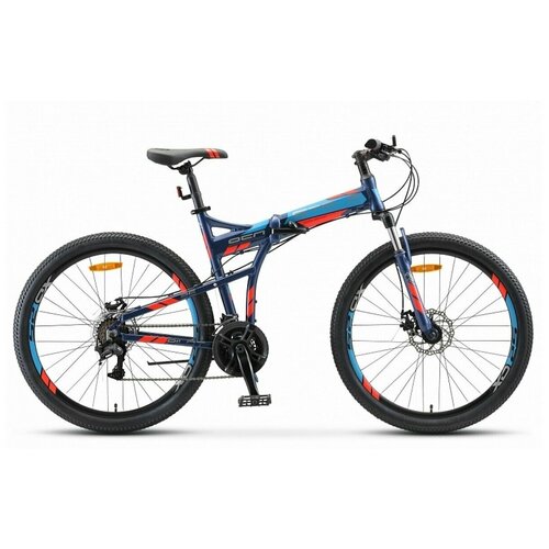 Велосипед складной PILOT 950 MD 26 V011 STELS LU094028 LU084571 Тёмно-синий велосипед stels складной pilot 950 md 26 v011 19 тёмно синий цвет