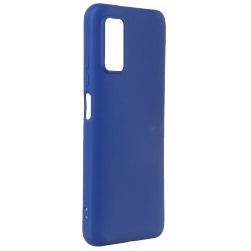 Чехол DF для Xiaomi Redmi 9T с микрофиброй Silicone Blue xiOriginal-17