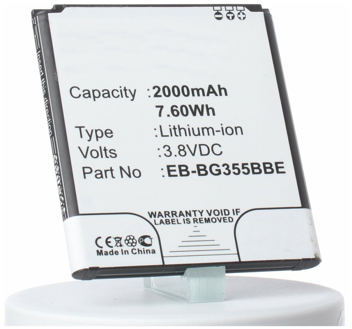 Аккумулятор iBatt iB-B1-M810 2000mAh для Samsung EB-BG355BBE