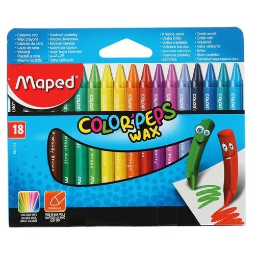 Мелки восковые 18цв Maped Color'Peps Wax 861012 1223743