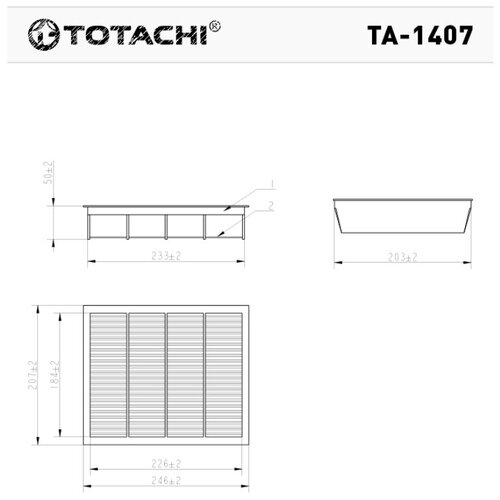 Totachi фильтр воздушный ta1407
