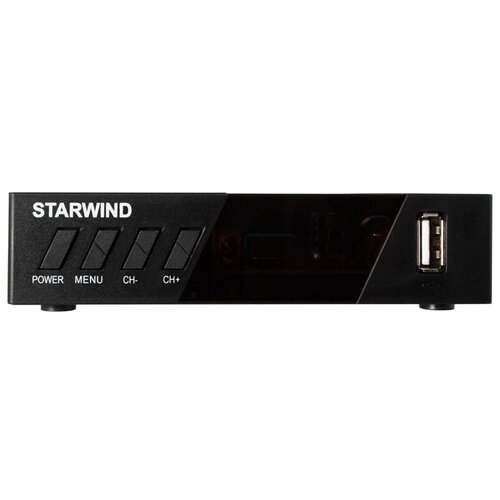 Ресивер DVB- T2 Starwind CT-140 черный