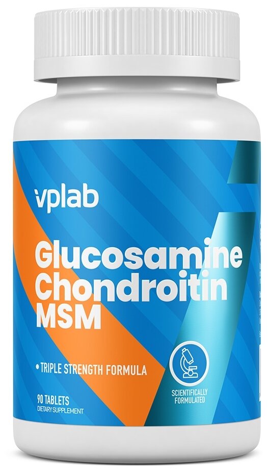 Глюкозамин хондроитин МСМ VP Laboratory Glucosamine Chondroitin MSM (90 таблеток)