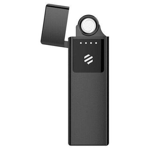 Электронная зажигалка ветрозащитная беспламенная Beebest Ultra-thin Charging Lighter Black (L101)