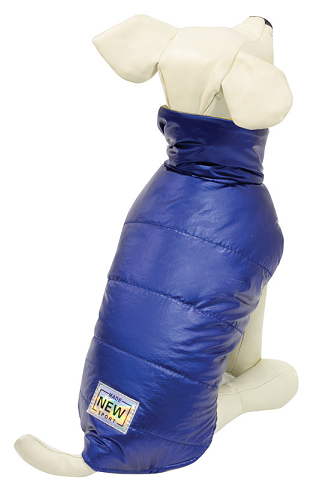 Попона Triol BE TRENDY "Ультрафиолет" для собак, двусторонняя утепленная, S 25см, синяя