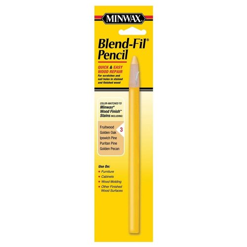 Воск Minwax Blend-Fil Pencil, #3 minwax polyshades gloss american chestnut quart