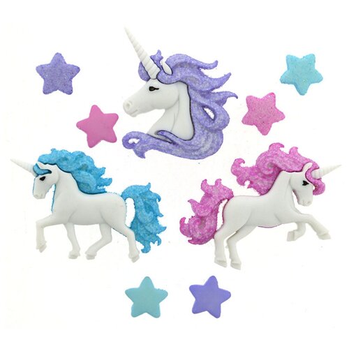 Пуговицы декоративные MAGICAL UNICORNS