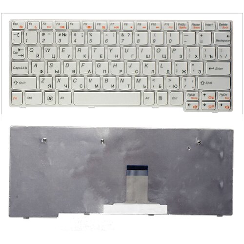 Клавиатура keyboard 25009924 для ноутбука Lenovo IdeaPad S205 S10-3 S10-3S S100 S110 белая 972₽